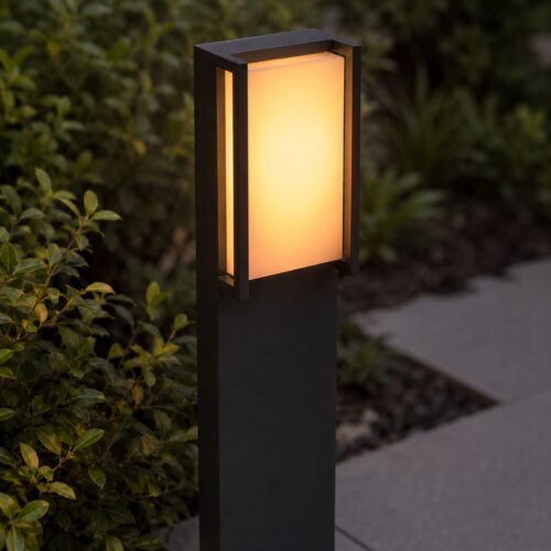 LUTEC Qubo WiZ Smart LED Outdoor Bollard Light 75cm Grey – 16W 1000 Lumens, RGB & Tunable White, WiFi & Bluetooth 12 LUTEC Qubo WiZ Smart LED Outdoor Bollard Light 75cm Grey – 16W 1000 Lumens, RGB & Tunable White, WiFi & Bluetooth
