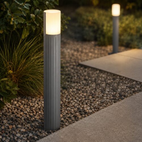 LUTEC Cyra LED Outdoor Bollard Light 65cm Grey – 8.2W 500 Lumens, 3000K Warm White, IP54, 350 Degree Rotatable 13 LUTEC Cyra LED Outdoor Bollard Light 65cm Grey – 8.2W 500 Lumens, 3000K Warm White, IP54, 350 Degree Rotatable
