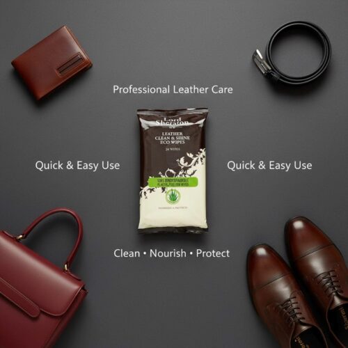 Lord Sheraton Leather Clean & Shine Eco Wipes (24 Wipes) – Beeswax & Aloe Vera, Cleans, Conditions & Protects Leather 15 Lord Sheraton Leather Clean & Shine Eco Wipes (24 Wipes) – Beeswax & Aloe Vera, Cleans, Conditions & Protects Leather - Image 7
