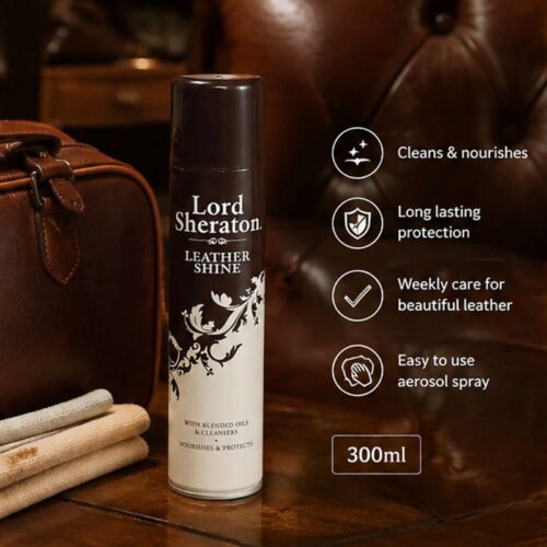 Lord Sheraton Leather Shine 300ml – Leather Cleaner & Polish, Cleans, Conditions & Protects, Restores Natural Shine, No Buffing - Image 6