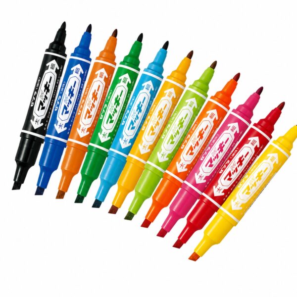 Zebra Hi-McKee Permanent Marker (Light Blue) – Double Ended, 6mm Chisel & 2mm Bullet Tips for Multi-Surface Marking 5 Zebra Hi-McKee Permanent Marker (Brown) – Double Ended, 6mm Chisel & 2mm Bullet Tips for Multi-Surface Marking