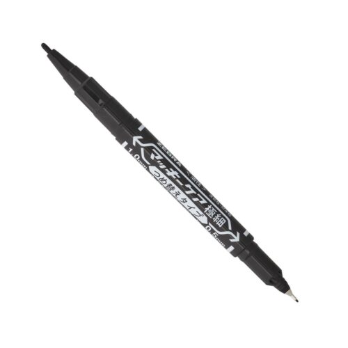 Zebra McKee Care Refillable Permanent Marker (Black) – Dual Tip 0.5mm & 1.0 to 1.3mm, Fine & Extra-Fine Precision Marking 4 Zebra McKee Care Refillable Permanent Marker (Black) – Dual Tip 0.5mm & 1.0 to 1.3mm, Fine & Extra-Fine Precision Marking