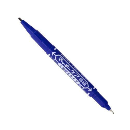 Zebra McKee Care Refillable Permanent Marker (Blue) – Dual Tip 0.5mm & 1.0 to 1.3mm, Fine & Extra-Fine Precision Marking 4 Zebra McKee Care Refillable Permanent Marker (Blue) – Dual Tip 0.5mm & 1.0 to 1.3mm, Fine & Extra-Fine Precision Marking