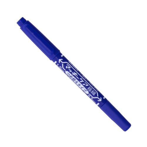 Zebra McKee Care Refillable Permanent Marker (Blue) – Dual Tip 0.5mm & 1.0 to 1.3mm, Fine & Extra-Fine Precision Marking 5 Zebra McKee Care Refillable Permanent Marker (Blue) – Dual Tip 0.5mm & 1.0 to 1.3mm, Fine & Extra-Fine Precision Marking
