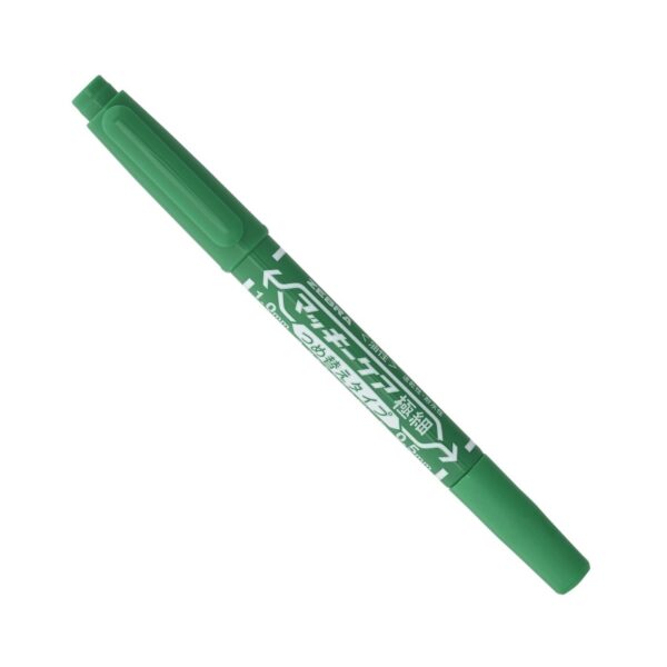 Zebra McKee Care Refillable Permanent Marker (Green) – Dual Tip 0.5mm & 1.0 to 1.3mm, Fine & Extra-Fine Precision Marking 1 Zebra McKee Care Refillable Permanent Marker (Green) – Dual Tip 0.5mm & 1.0 to 1.3mm, Fine & Extra-Fine Precision Marking