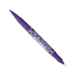 Zebra McKee Care Refillable Permanent Marker (Purple) – Dual Tip 0.5mm & 1.0 to 1.3mm, Fine & Extra-Fine Precision Marking
