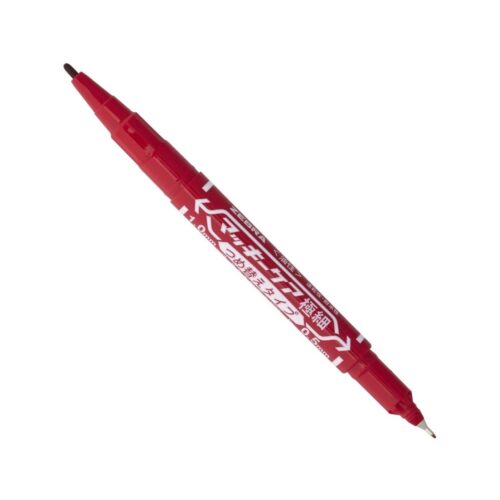 Zebra McKee Care Refillable Permanent Marker (Red) – Dual Tip 0.5mm & 1.0 to 1.3mm, Fine & Extra-Fine Precision Marking 4 Zebra McKee Care Refillable Permanent Marker (Red) – Dual Tip 0.5mm & 1.0 to 1.3mm, Fine & Extra-Fine Precision Marking