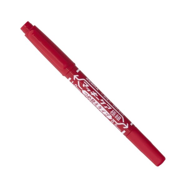 Zebra McKee Care Refillable Permanent Marker (Red) – Dual Tip 0.5mm & 1.0 to 1.3mm, Fine & Extra-Fine Precision Marking 1 Zebra McKee Care Refillable Permanent Marker (Red) – Dual Tip 0.5mm & 1.0 to 1.3mm, Fine & Extra-Fine Precision Marking