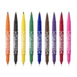 Zebra McKee Care Refillable Permanent Markers (8 Colour Set) – Dual Tip 0.5mm & 1.0mm to 1.3mm, Fine & Extra-Fine Precision Marking