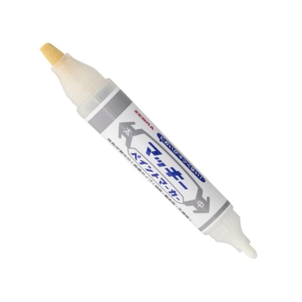 Zebra McKee Paint Marker (Silver) 2mm & 8mm – Bold Dual Tip, Permanent Paint Ink for Signs, Posters, Art & Crafts