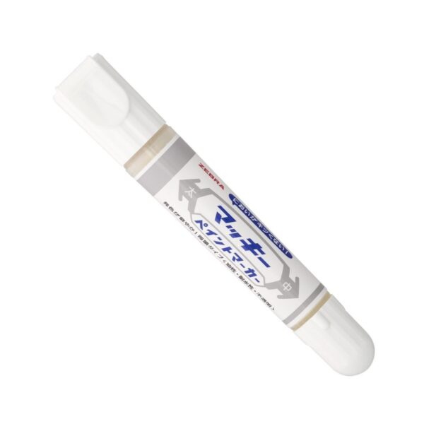 Zebra McKee Paint Marker (White) 2mm & 8mm – Bold Dual Tip, Permanent Paint Ink for Signs, Posters, Art & Crafts 1 Zebra McKee Paint Marker (White) 2mm & 8mm – Bold Dual Tip, Permanent Paint Ink for Signs, Posters, Art & Crafts