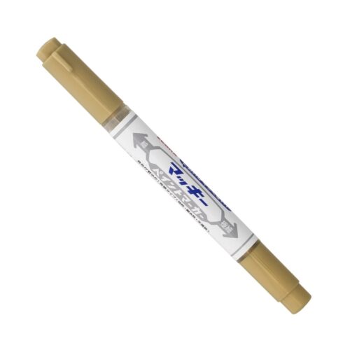 Zebra McKee Paint Marker (Gold) 0.7mm to 1.2mm – Extra Fine Dual Tip, Permanent Paint Ink for Art, Crafts & Precision Marking