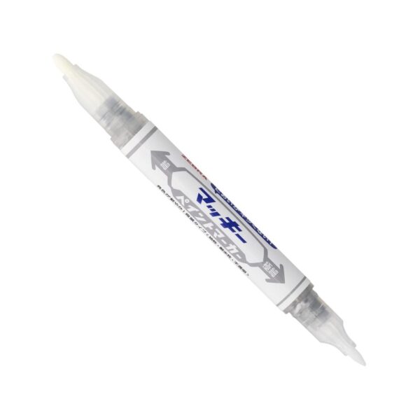 Zebra McKee Paint Marker (Silver) 0.7mm to 1.2mm – Extra Fine Dual Tip, Permanent Paint Ink for Art, Crafts & Precision Marking