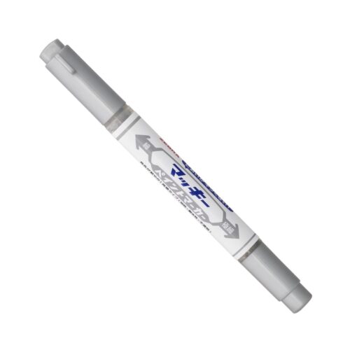 Zebra McKee Paint Marker (Silver) 0.7mm to 1.2mm – Extra Fine Dual Tip, Permanent Paint Ink for Art, Crafts & Precision Marking