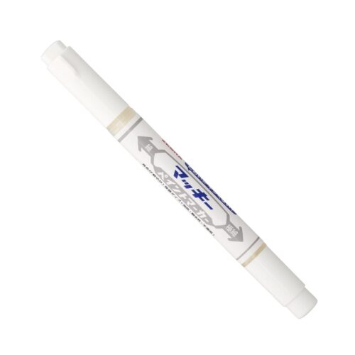 Zebra McKee Paint Marker (White) 0.7mm to 1.2mm – Extra Fine Dual Tip, Permanent Paint Ink for Art, Crafts & Precision Marking
