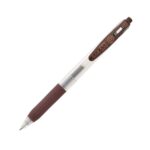 Zebra Sarasa Clip Gel Rollerball Pen 0.3mm (Brown) – Retractable, Rubber Grip, Smooth Gel Ink for Writing & Creative Work