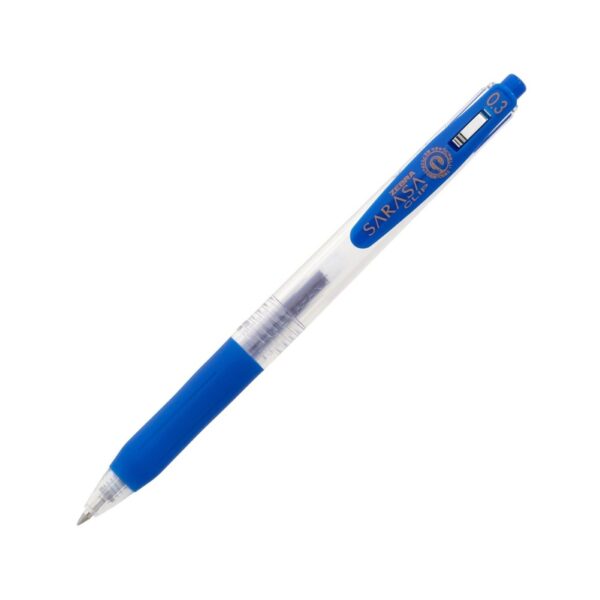SARASA Clip-0.3-Cobalt-Blue Zebra Sarasa Clip Gel Rollerball Pen 0.3mm (Cobalt Blue) – Retractable, Rubber Grip, Smooth Gel Ink for Writing & Creative Work