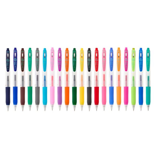 Zebra Sarasa Clip Gel Rollerball Pen 0.4mm (Blue) – Retractable, Rubber Grip, Smooth Gel Ink for Writing & Creative Work