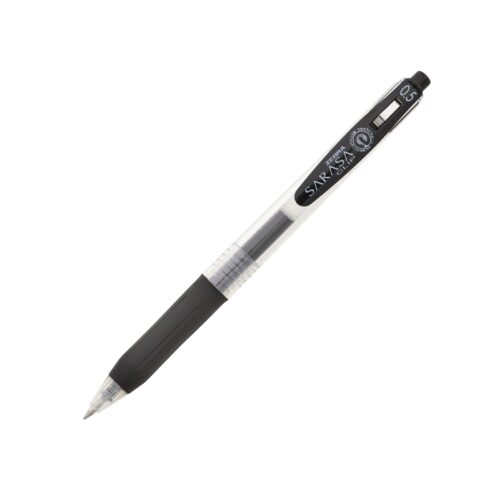 Zebra Sarasa Clip Gel Rollerball Pen 0.5mm (Black) – Retractable Rollerball, Smooth Gel Ink, Rubber Grip for Office & School Writing 1 Zebra Sarasa Clip Gel Rollerball Pen 0.5mm (Black) – Retractable Rollerball, Smooth Gel Ink, Rubber Grip for Office & School Writing