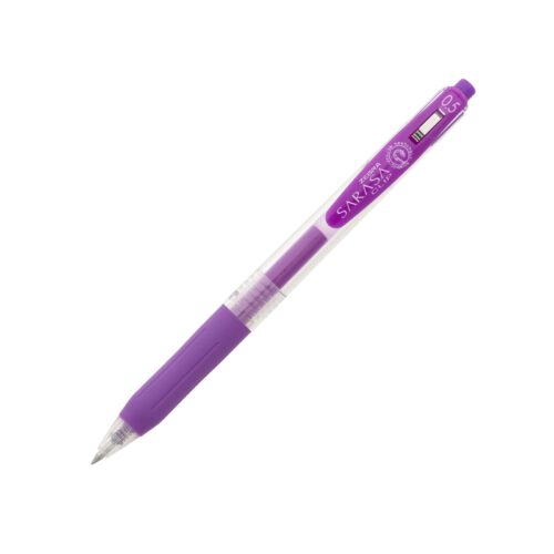 Zebra Sarasa Clip Gel Rollerball Pen 0.5mm (Purple) – Retractable Rollerball, Smooth Gel Ink, Rubber Grip for Office & School Writing 1 Zebra Sarasa Clip Gel Rollerball Pen 0.5mm (Purple) – Retractable Rollerball, Smooth Gel Ink, Rubber Grip for Office & School Writing