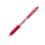 Zebra Sarasa Clip Gel Rollerball Pen 0.5mm (Red) – Retractable Rollerball, Smooth Gel Ink, Rubber Grip for Office & School Writing