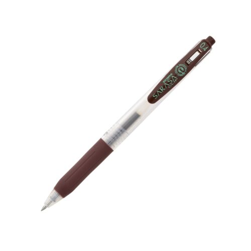 Zebra Sarasa Clip Gel Rollerball Pen 0.4mm (Brown) – Retractable, Rubber Grip, Smooth Gel Ink for Writing & Creative Work 2 Zebra Sarasa Clip Gel Rollerball Pen 0.4mm (Brown) – Retractable, Rubber Grip, Smooth Gel Ink for Writing & Creative Work