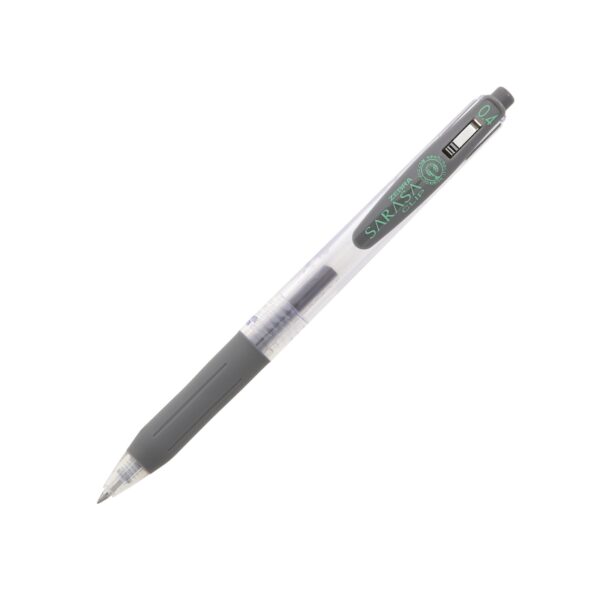 SARASA-Clip-Grey-Ink Zebra Sarasa Clip Gel Rollerball Pen 0.4mm (Gray) – Retractable, Rubber Grip, Smooth Gel Ink for Writing & Creative Work