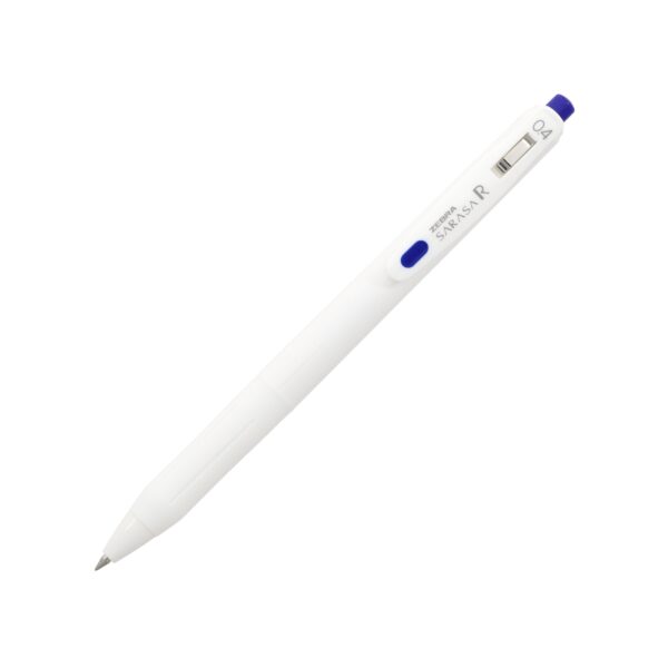SARASA-R-0.4 White-Blue Zebra Sarasa R Gel Rollerball Pen 0.4mm (Blue) – Retractable Gel Pen, Smooth Ink for Fine Precision Writing