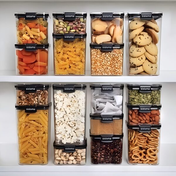Sistema Ultra Square Food Storage Container Set (8 Piece) – 460ml, 700ml, 920ml, 1.3L, 1.4L, 1.9L, 2.75L & 4L, Airtight, Stackable & Shatter Resistant 1 Sistema Ultra Square Food Storage Container Set (8 Piece) – 460ml, 700ml, 920ml, 1.3L, 1.4L, 1.9L, 2.75L & 4L, Airtight, Stackable & Shatter Resistant