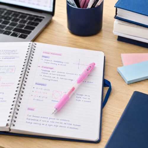 Zebra Sarasa Clip Gel Rollerball Pen 0.4mm (Light Pink) – Retractable, Rubber Grip, Smooth Gel Ink for Writing & Creative Work