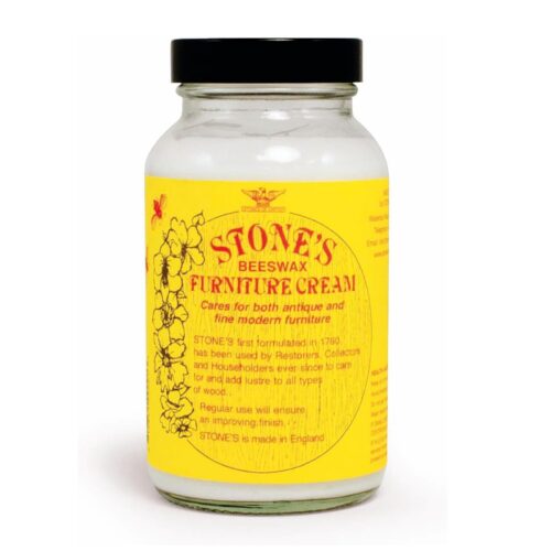 Stone's Beeswax Furniture Cream 227ml (Light) – Natural Beeswax Wood Polish, Cleans & Protects Antique & Modern Furniture