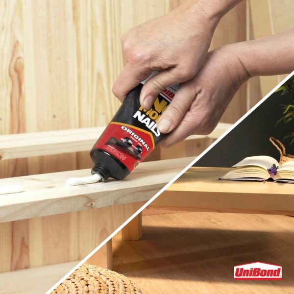 UniBond No More Nails Original Grab Adhesive 175ml – Instant Tack Glue, 170kg/m² Strength, Indoor Bonding 5 UNB 3738 7