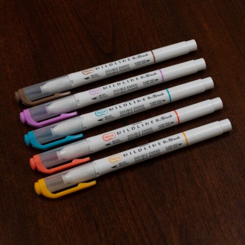 Zebra Mildliner Brush Pens Warm (5 Pack) – Double Ended Brush & Fine Tips, Soft Mild Colours for Lettering & Journaling 11 Zebra Mildliner Brush Pens Warm (5 Pack) – Double Ended Brush & Fine Tips, Soft Mild Colours for Lettering & Journaling