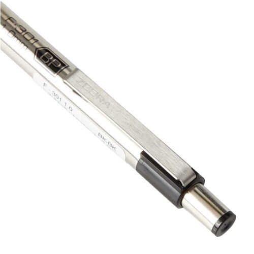 Zebra F-301 Deluxe Stainless Steel Ballpoint Pen 1.0mm (Black) – Retractable, Refillable Metal Pen with Comfort Grip 6 Zebra F-301 Deluxe Stainless Steel Ballpoint Pen 1.0mm (Black) – Retractable, Refillable Metal Pen with Comfort Grip