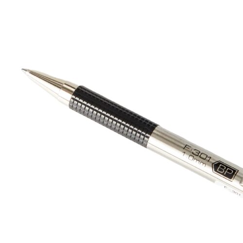 Zebra F-301 Deluxe Stainless Steel Ballpoint Pen 1.0mm (Black) – Retractable, Refillable Metal Pen with Comfort Grip 7 Zebra F-301 Deluxe Stainless Steel Ballpoint Pen 1.0mm (Black) – Retractable, Refillable Metal Pen with Comfort Grip