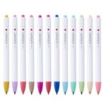 Zebra Clickart Retractable Felt Tip Pen 0.6mm (Blue Green) – Water-Based Dye Ink, Capless Design for Journaling & Art