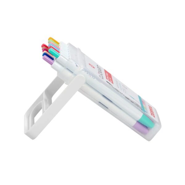 Zebra ClickArt Retractable Felt Tip Pens 2.0mm (12 Pack, Light Pastel Colours) – Capless Markers for Art, Journaling & Lettering 3 Zebra ClickArt Retractable Felt Tip Pens 2.0mm (12 Pack, Light Pastel Colours) – Capless Markers for Art, Journaling & Lettering