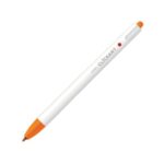Zebra Clickart Retractable Felt Tip Pen 0.6mm (Orange) – Water-Based Dye Ink, Capless Design for Journaling & Art