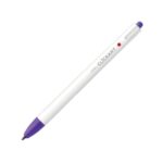 Zebra Clickart Retractable Felt Tip Pen 0.6mm (Purple) – Water-Based Dye Ink, Capless Design for Journaling & Art