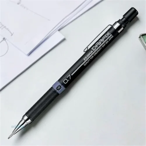 Zebra Drafix Mechanical Pencil 0.7mm – Lead Grade Indicator, Metal Clip for Precision Drawing, Drafting & Technical Work 4 Zebra Drafix Mechanical Pencil 0.7mm – Lead Grade Indicator, Metal Clip for Precision Drawing, Drafting & Technical Work
