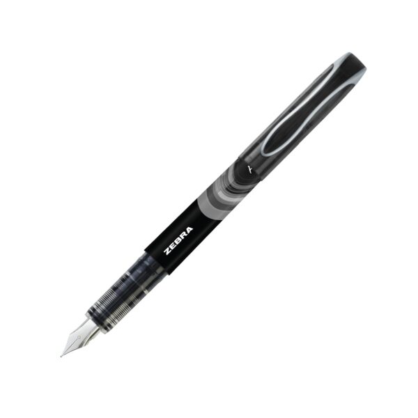 Zebra Disposable Fountain Pens Medium Tip (Black, 12 Pack) – Smooth Non-Scratch Nib for School, Office & Everyday Writing