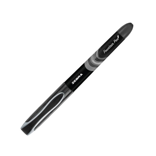 Zebra Disposable Fountain Pens Medium Tip (Black, 12 Pack) – Smooth Non-Scratch Nib for School, Office & Everyday Writing