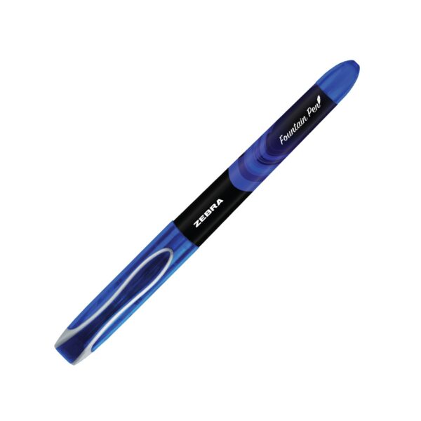 Zebra Disposable Fountain Pens Medium Tip (Blue, 12 Pack) – Smooth Non-Scratch Nib for School, Office & Everyday Writing