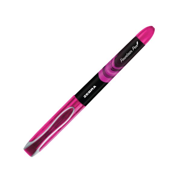 Zebra Disposable Fountain Pens Medium Tip (Pink, 12 Pack) – Smooth Non-Scratch Nib for School, Office & Everyday Writing