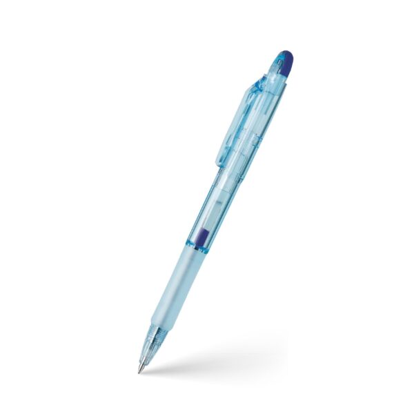Zebra BioTube Jim-Knock Ballpoint Pen 0.7mm (Earth Blue Black) – Black Emulsion Ink, Smooth Retractable Everyday Writing