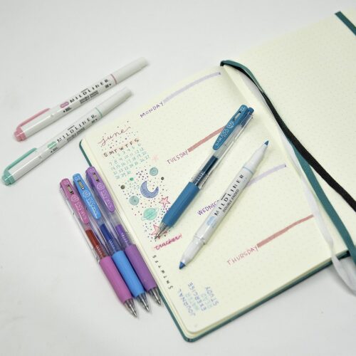 Zebra Mildliner Journaling Set (14 Pack) – 7 Double Ended Highlighters & 7 Sarasa Clip Gel Pens, Assorted Colours & Creative Work 10 Zebra Mildliner Journaling Set (14 Pack) – 7 Double Ended Highlighters & 7 Sarasa Clip Gel Pens, Assorted Colours & Creative Work