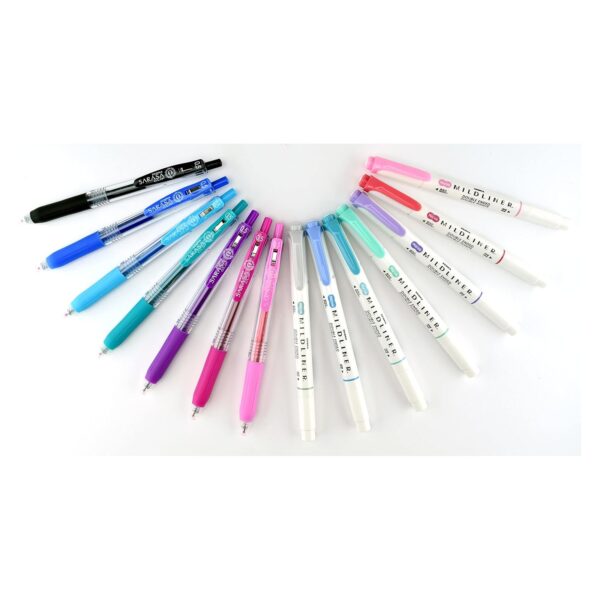 Zebra Mildliner Journaling Set (14 Pack) – 7 Double Ended Highlighters & 7 Sarasa Clip Gel Pens, Assorted Colours & Creative Work 6 Zebra Mildliner Journaling Set (14 Pack) – 7 Double Ended Highlighters & 7 Sarasa Clip Gel Pens, Assorted Colours & Creative Work
