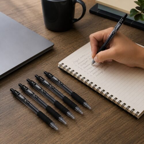 Zebra Z-Grip Smooth Retractable Ballpoint Pens 1.0mm (Black, 5 Pack) – Low Viscosity Ink & Comfort Grip for Smooth Writing 15 Zebra Z-Grip Smooth Retractable Ballpoint Pens 1.0mm (Black, 5 Pack) – Low Viscosity Ink & Comfort Grip for Smooth Writing