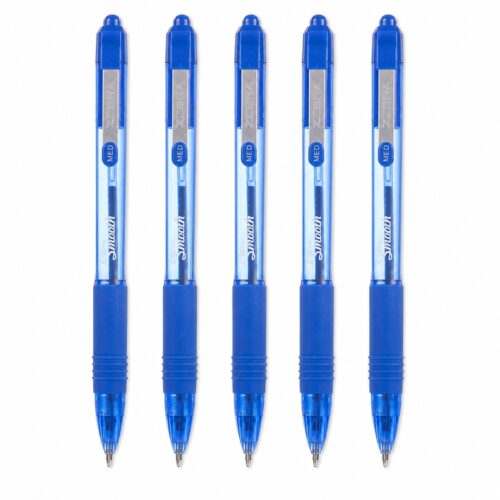 Zebra Z-Grip Smooth Retractable Ballpoint Pens 1.0mm (Blue, 5 Pack) – Low Viscosity Ink & Comfort Grip for Smooth Writing 10 Zebra Z-Grip Smooth Retractable Ballpoint Pens 1.0mm (Blue, 5 Pack) – Low Viscosity Ink & Comfort Grip for Smooth Writing