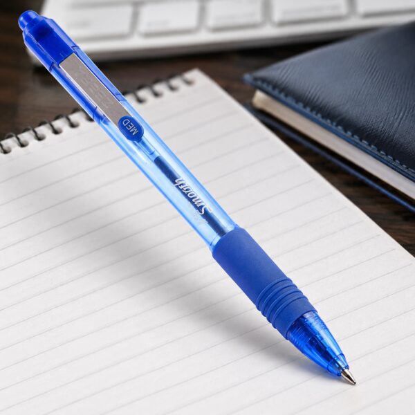 Zebra Z-Grip Smooth Retractable Ballpoint Pens 1.0mm (Blue, 5 Pack) – Low Viscosity Ink & Comfort Grip for Smooth Writing 9 Zebra Z-Grip Smooth Retractable Ballpoint Pens 1.0mm (Blue, 5 Pack) – Low Viscosity Ink & Comfort Grip for Smooth Writing